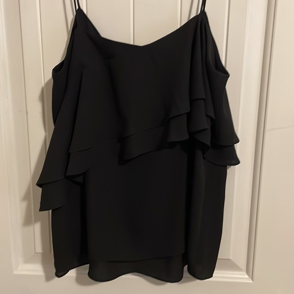 J. Crew Black Ruffle Tank - Picture 4 of 5